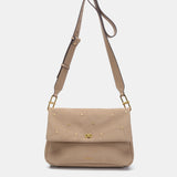 Borsa a tracolla in materiali riciclati beige