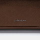 Brown recycled material shoulder bag