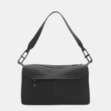 Borsa a tracolla in materiali riciclati neri