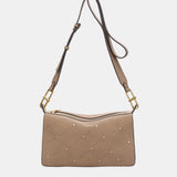 Bolso de hombro en materiales reciclados beige