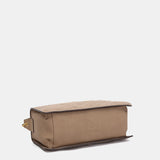Bolso de hombro en materiales reciclados beige