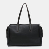 Bolso de hombro en materiales reciclados negro