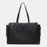 Bolso de hombro en materiales reciclados negro