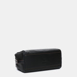 Bolso de mano en materiales reciclados negro