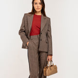 Bolso de mano en materiales reciclados camel