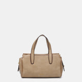 Bolso de mano en materiales reciclados camel