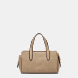 Bolso de mano en materiales reciclados camel