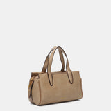 Bolso de mano en materiales reciclados camel