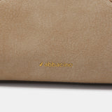 Bolso de mano en materiales reciclados camel