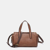Bolso de mano en materiales reciclados marrón