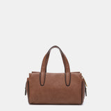 Bolso de mano en materiales reciclados marrón
