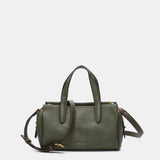 Bolso de mano en materiales reciclados verde