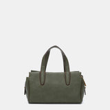 Bolso de mano en materiales reciclados verde