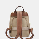 Mochila en materiales reciclados beige