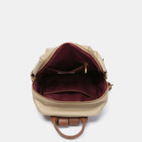 Mochila en materiales reciclados beige