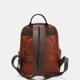 Mochila en materiales reciclados cognac