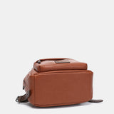 Mochila en materiales reciclados cognac