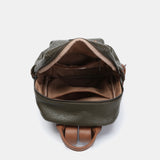 Mochila en materiales reciclados verde