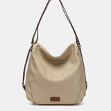 Bolso multifuncional en materiales reciclados beige