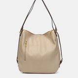 Bolso multifuncional en materiales reciclados beige