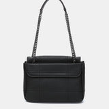 Borsa a tracolla in materiali riciclati neri