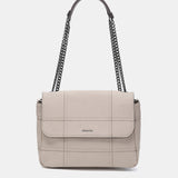 Borsa a tracolla in materiali riciclati beige