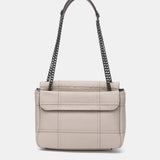 Borsa a tracolla in materiali riciclati beige