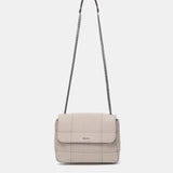 Borsa a tracolla in materiali riciclati beige