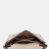Borsa a tracolla in materiali riciclati beige