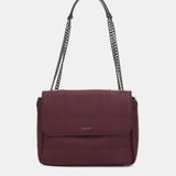 Borsa a tracolla in materiali riciclati bordeaux