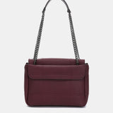 Borsa a tracolla in materiali riciclati bordeaux