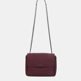Borsa a tracolla in materiali riciclati bordeaux