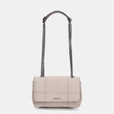 Piccola borsa a tracolla in materiali riciclati beige