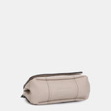 Piccola borsa a tracolla in materiali riciclati beige