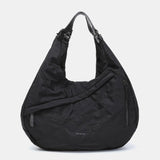 Bolso de hombro en materiales reciclados negro