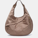 Bolso de hombro en materiales reciclados camel