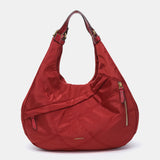 Bolso de hombro en materiales reciclados rojo