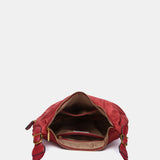 Bandolera en materiales reciclados rojo