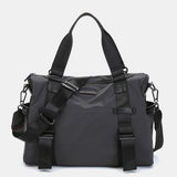 Bolso shopper en materiales reciclados gris