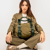 Bolso shopper en materiales reciclados verde