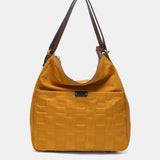 Bolso multifuncional en nylon reciclado ámbar