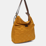 Bolso multifuncional en nylon reciclado ámbar