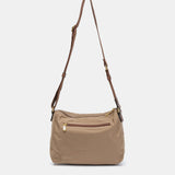 Bandolera en nylon reciclado camel