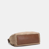 Bandolera en nylon reciclado camel