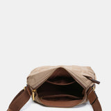 Bandolera en nylon reciclado camel