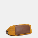 Bandolera pequeña en nylon reciclado ámbar