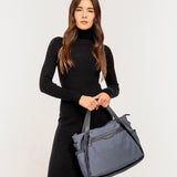 Bolso shopper en materiales reciclados gris