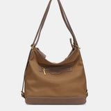 Bolso multifuncional en materiales reciclados camel