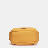 Yellow fabric backpack