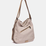 Beige fabric multifunctional bag